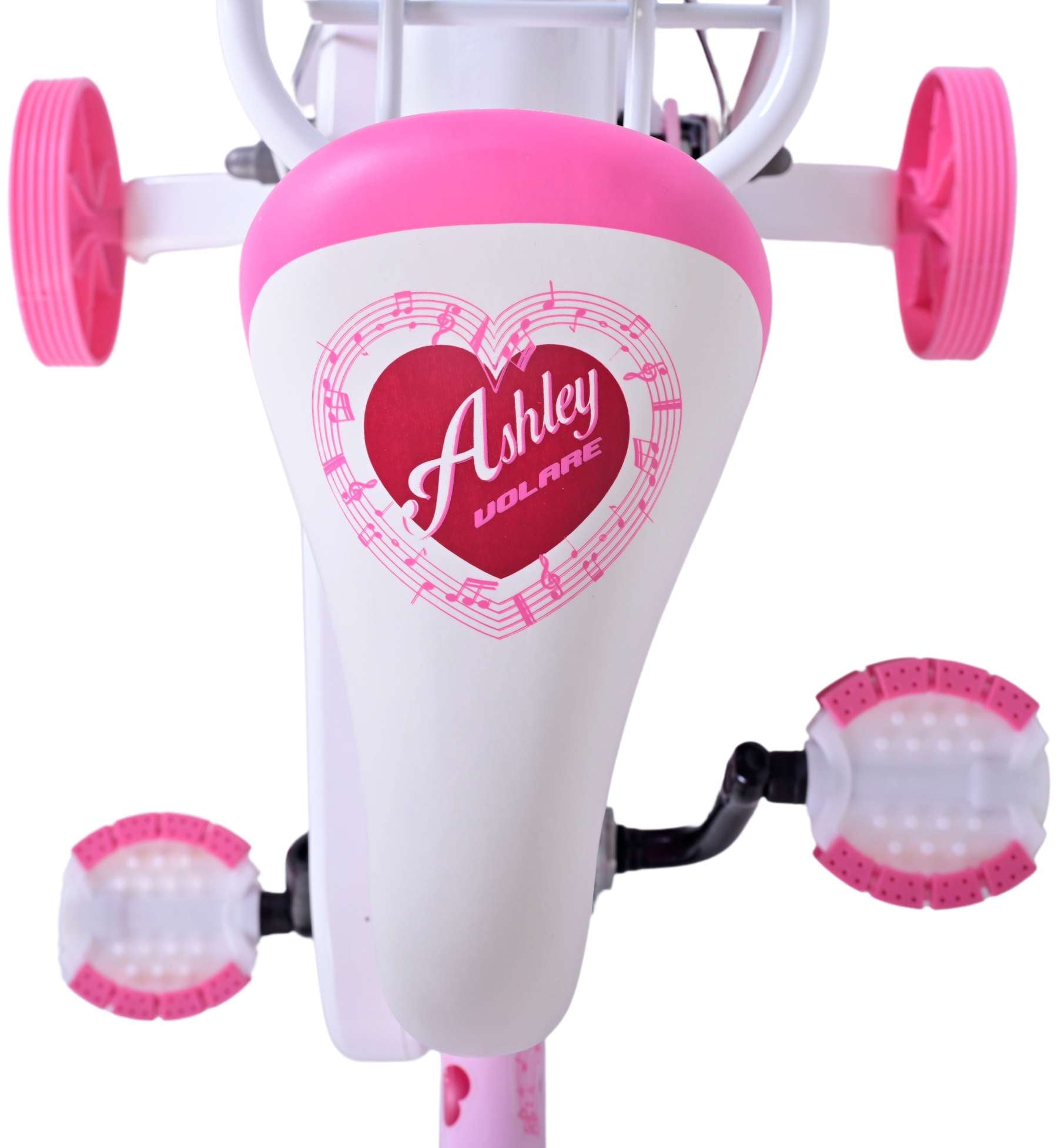 Volare Ashley Barncykel 12 tum, Rosa - Lilla Cykelbutiken