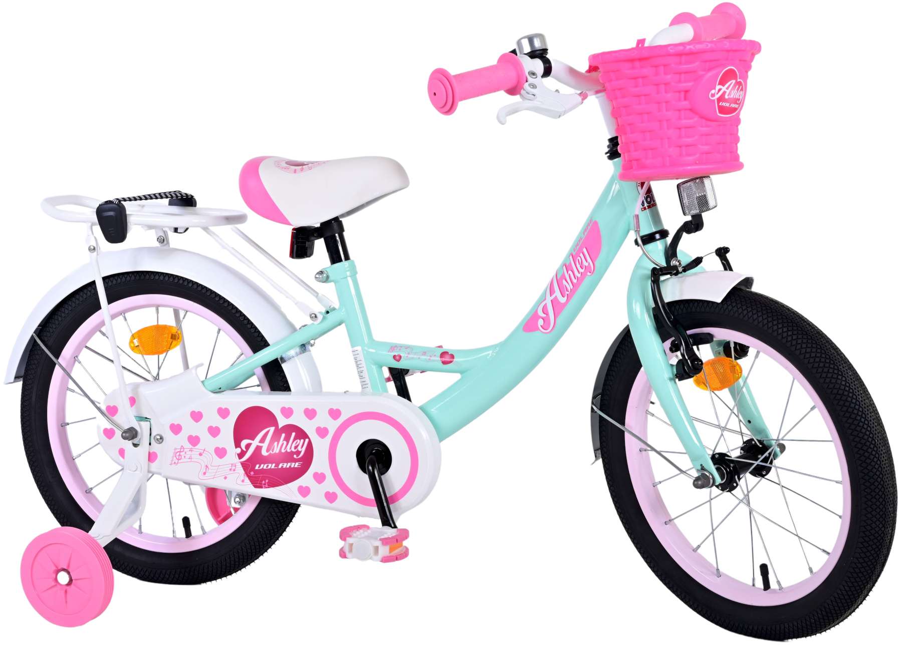 Volare Ashley Barncykel, 16 tum - Lilla Cykelbutiken
