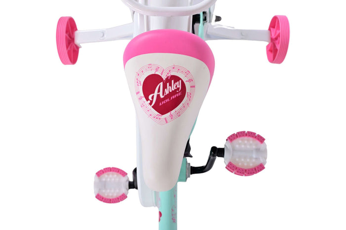 Volare Ashley 18-tums Barncykel Grön – Med Korg & Stödhjul- För barn 4–7 år