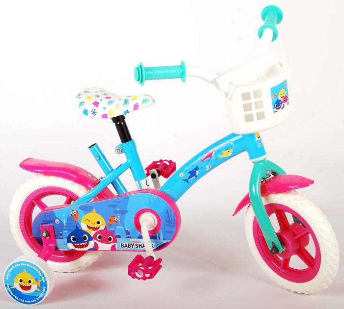 Ocean Barncykel 10 tum, Rosa/Blå - Lilla Cykelbutiken