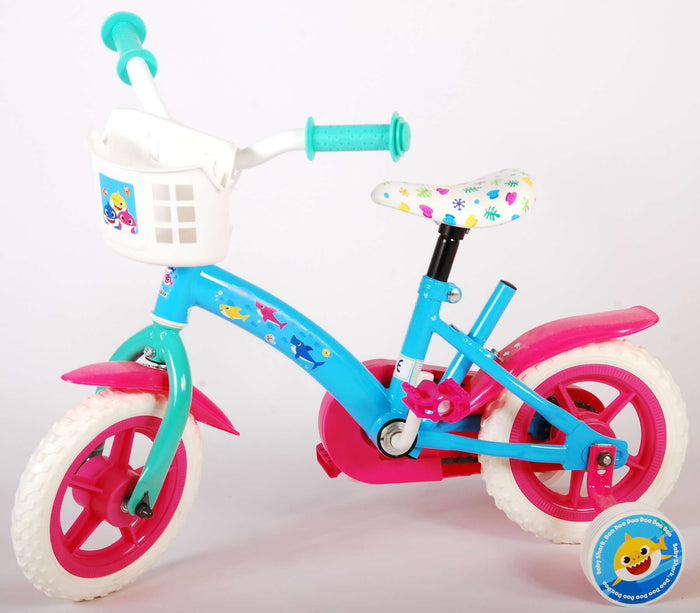 Ocean Barncykel 10 tum, Rosa/Blå - Lilla Cykelbutiken