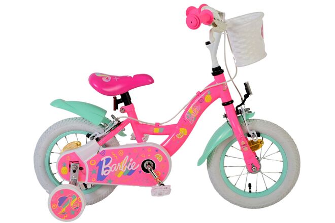 Barbie Kids' Rosa 12 tum – Barncykel med två handbromsar