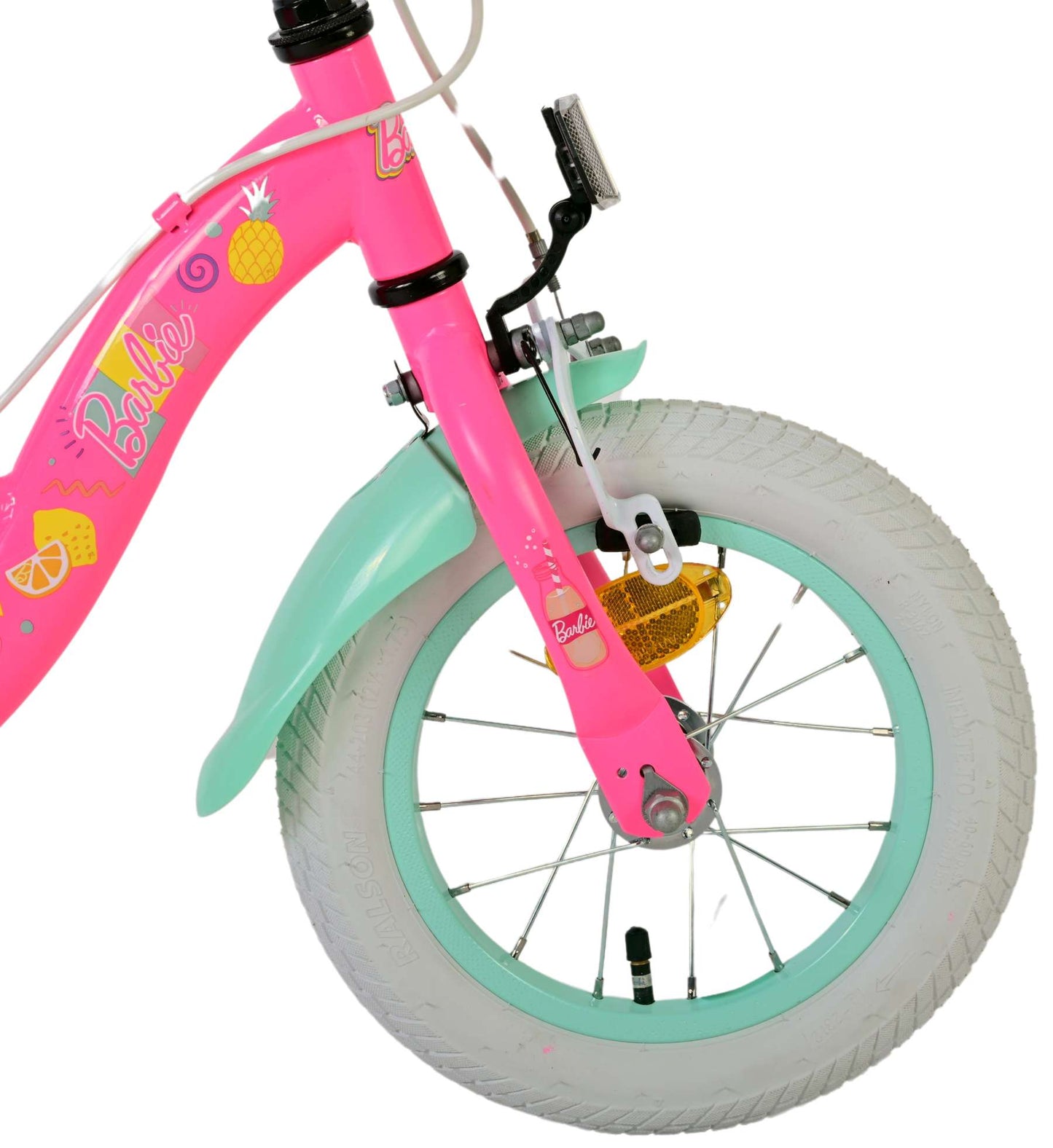 Barbie Kids' Rosa 12 tum – Barncykel med två handbromsar