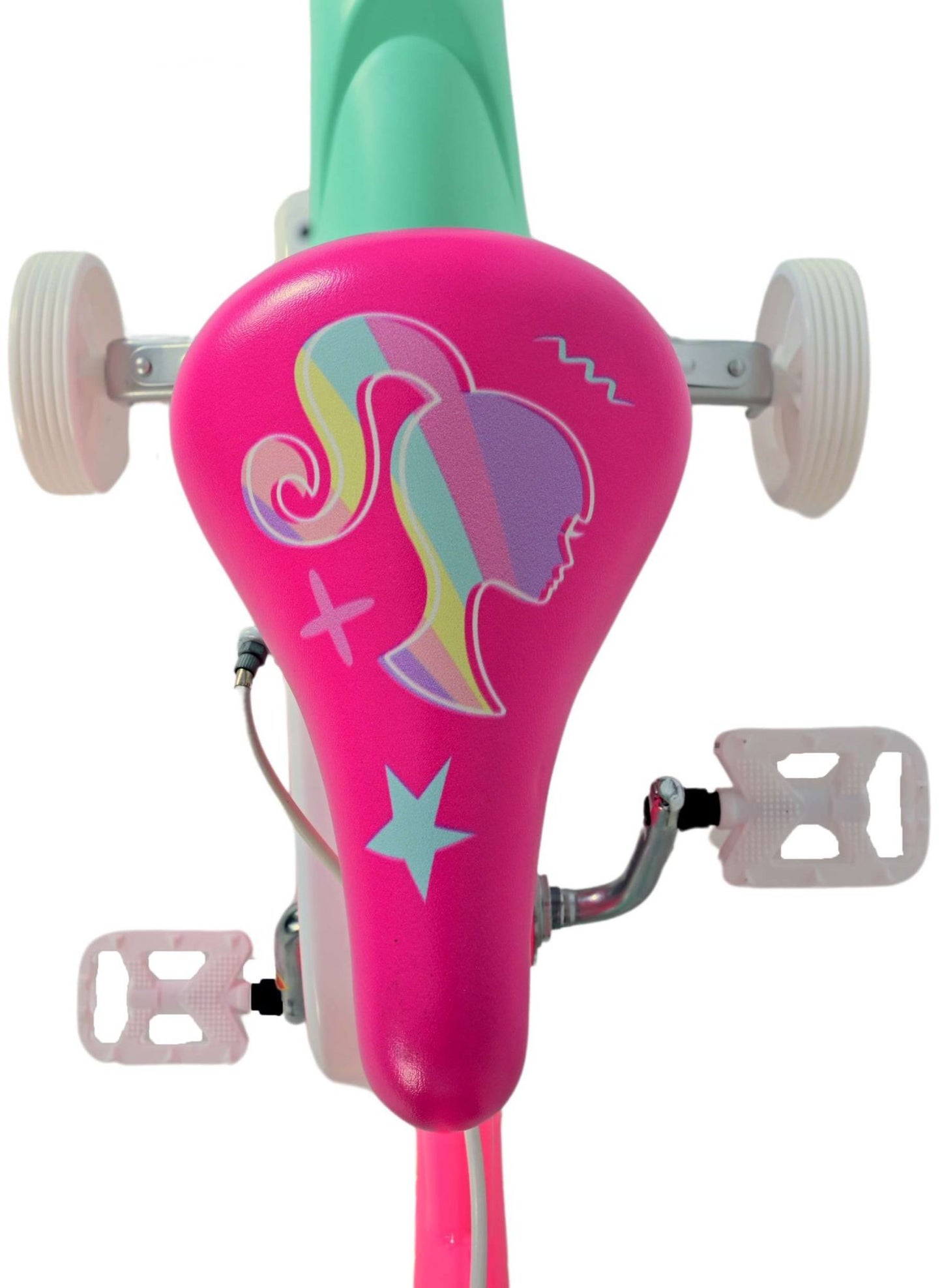 Barbie Kids' Rosa 12 tum – Barncykel med två handbromsar