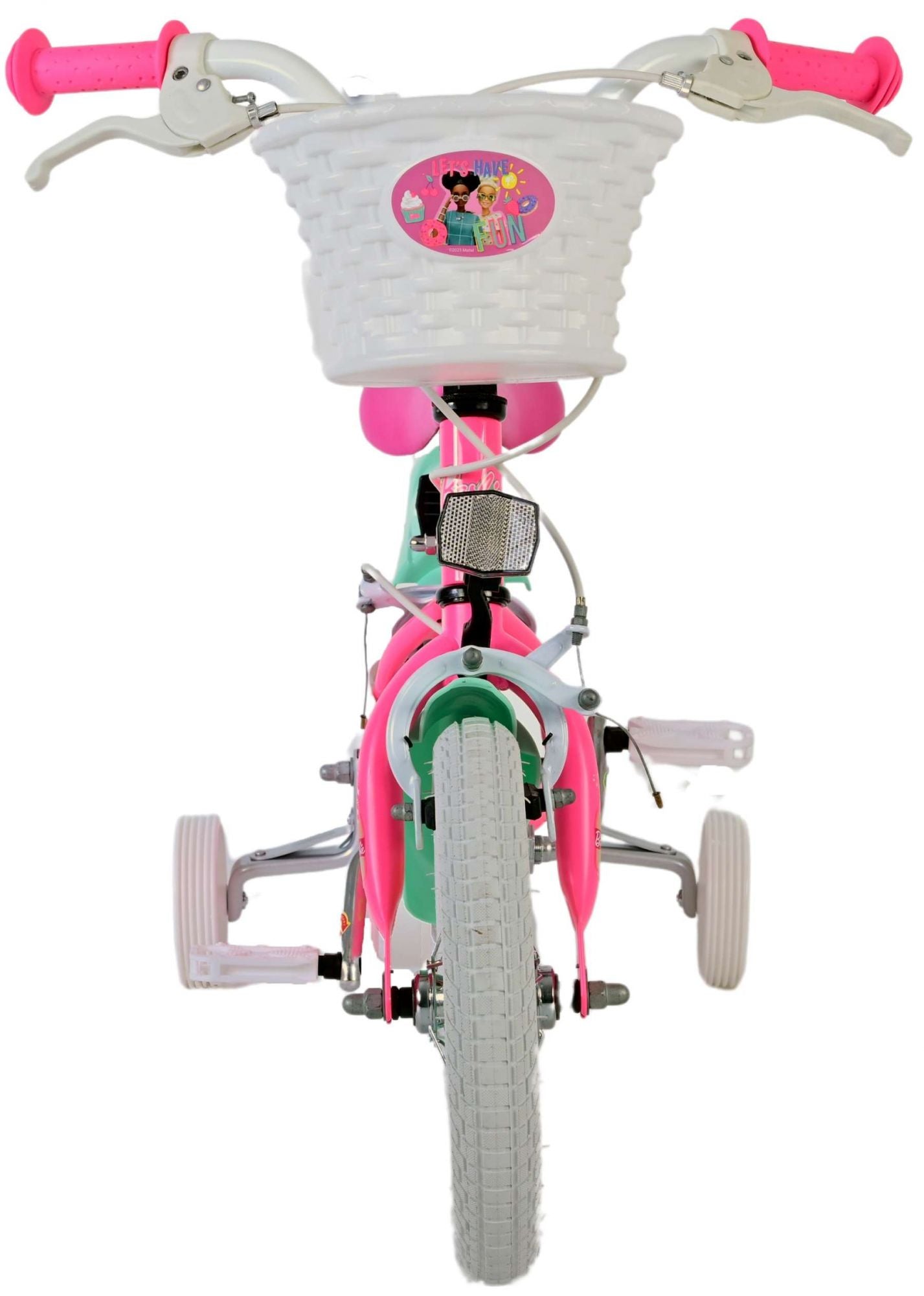 Barbie Kids' Rosa 12 tum – Barncykel med två handbromsar