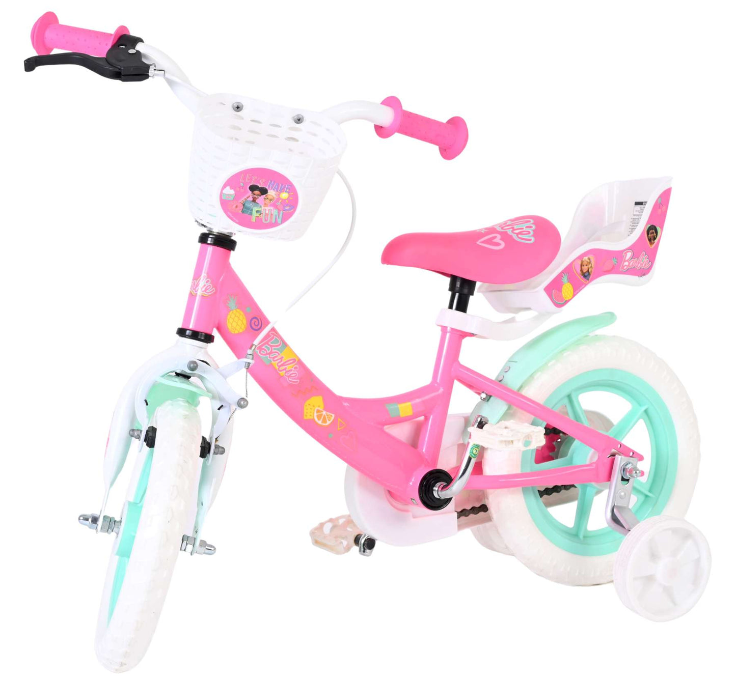 Barbie   Barncykel 12 tum, Rosa - För barn 3-4 år