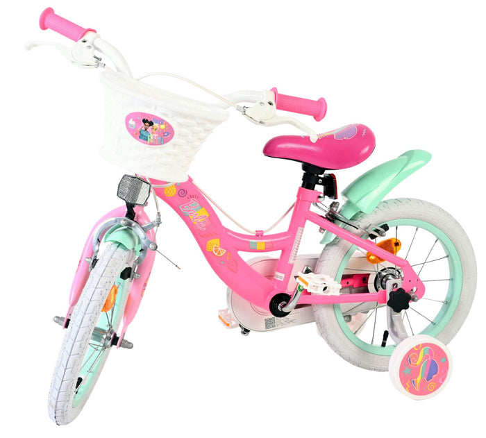 Barbie Kids' Barncykel 14 tum, dubbla handbromsar, Rosa - För barn 5-5 år