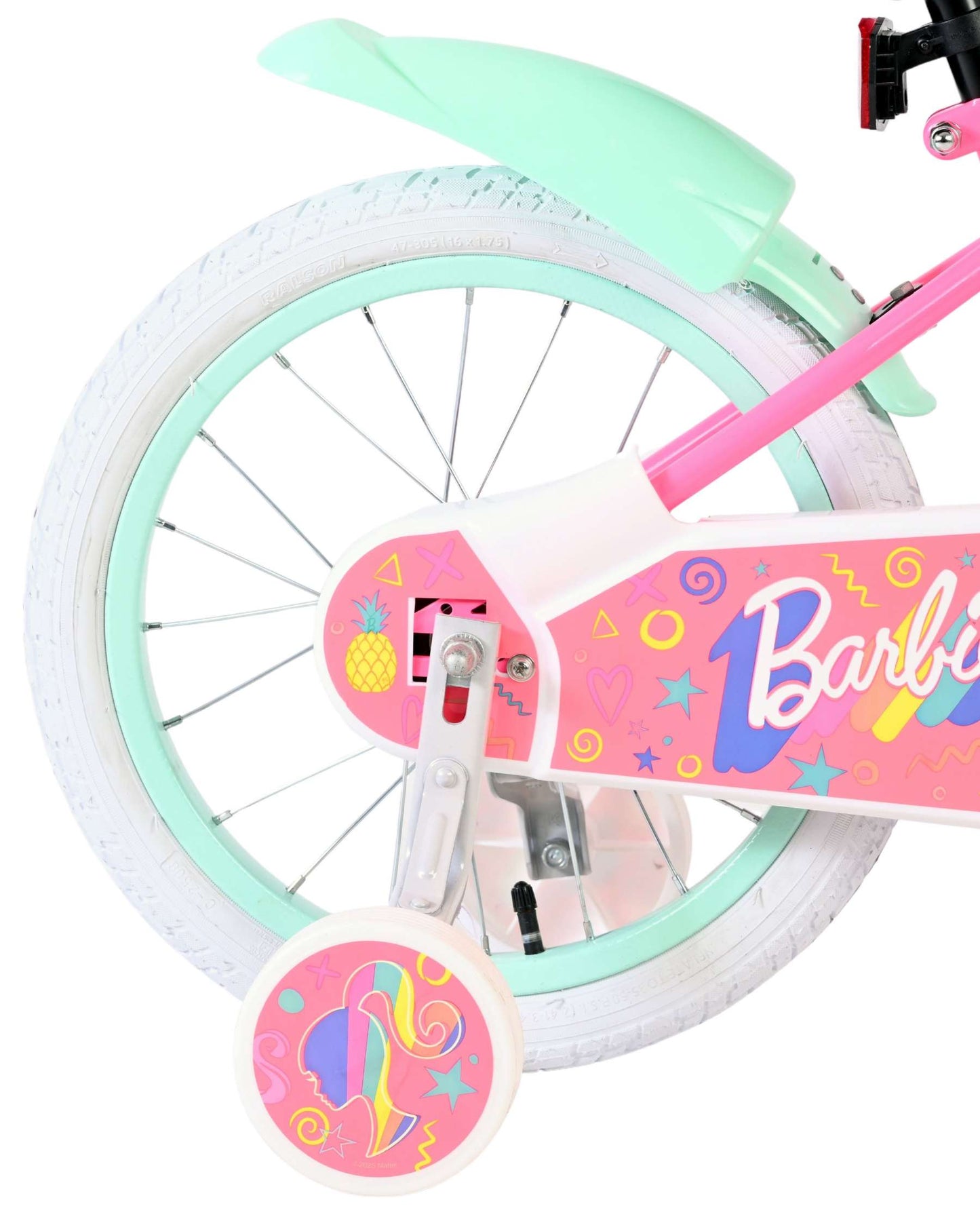 Barbie Barncykel 16 tum, Rosa - För barn 4-6 år
