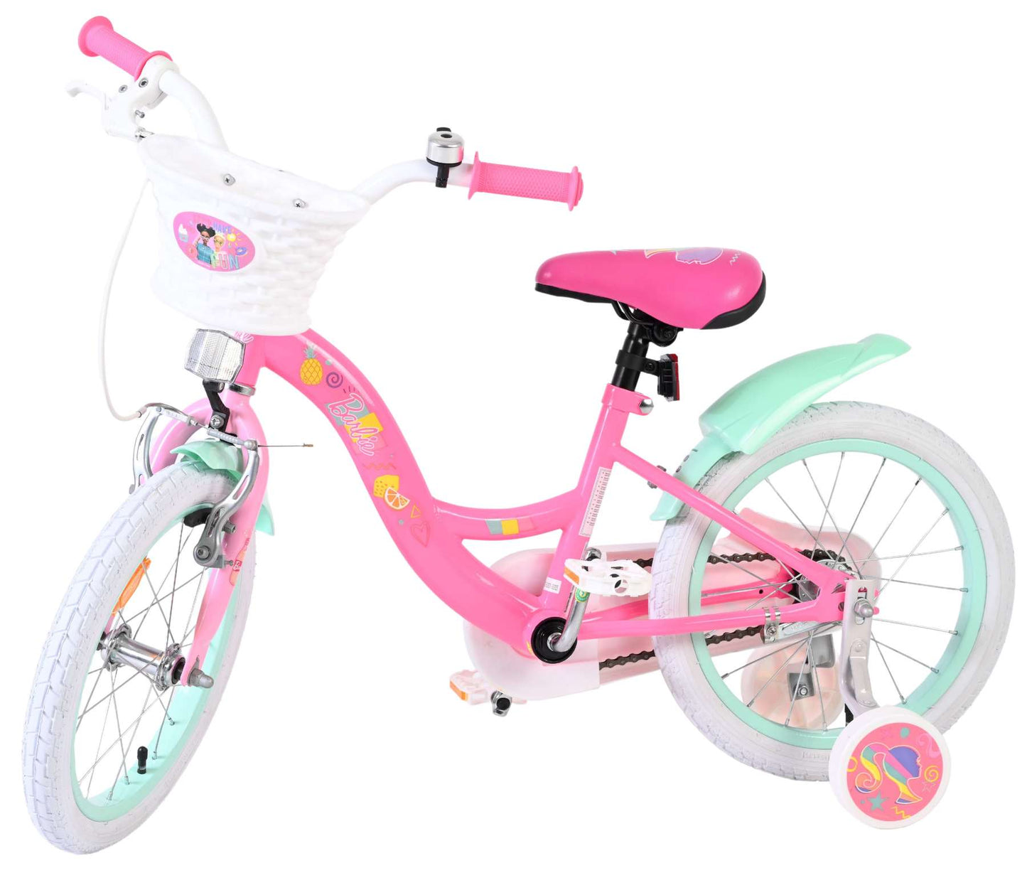 Barbie Barncykel 16 tum, Rosa - För barn 4-6 år