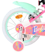 Barbie Kids' Barncykel 16 tum, dubbla handbromsar, Rosa - För barn 4-6 år