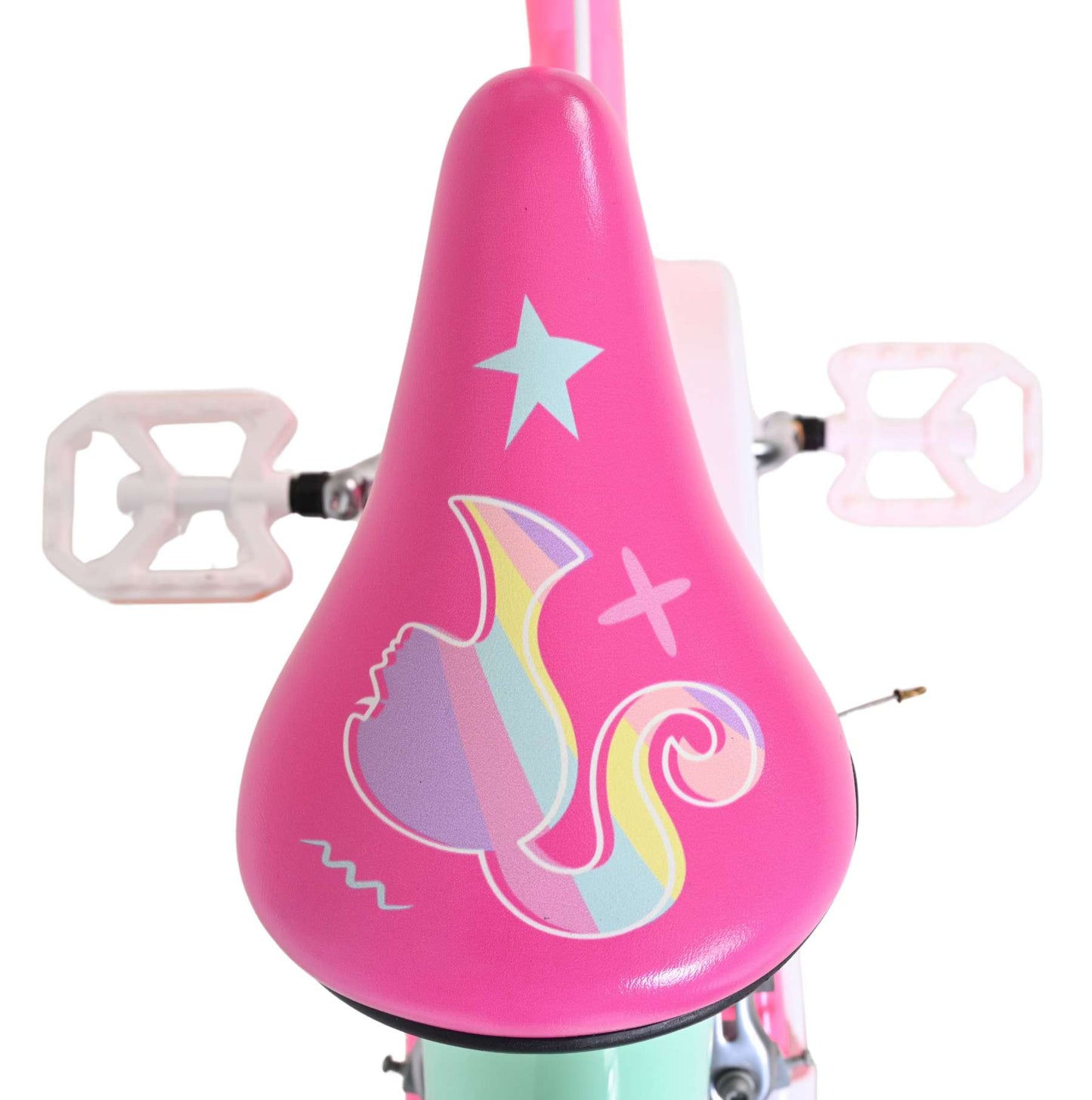 Barbie Kids' Barncykel 16 tum, dubbla handbromsar, Rosa - För barn 4-6 år