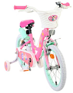 Barbie Kids' Barncykel 16 tum, dubbla handbromsar, Rosa - För barn 4-6 år