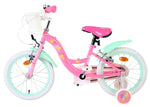 Barbie Kids' Barncykel 16 tum, dubbla handbromsar, Rosa - För barn 4-6 år