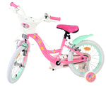 Barbie Kids' Barncykel 16 tum, dubbla handbromsar, Rosa - För barn 4-6 år