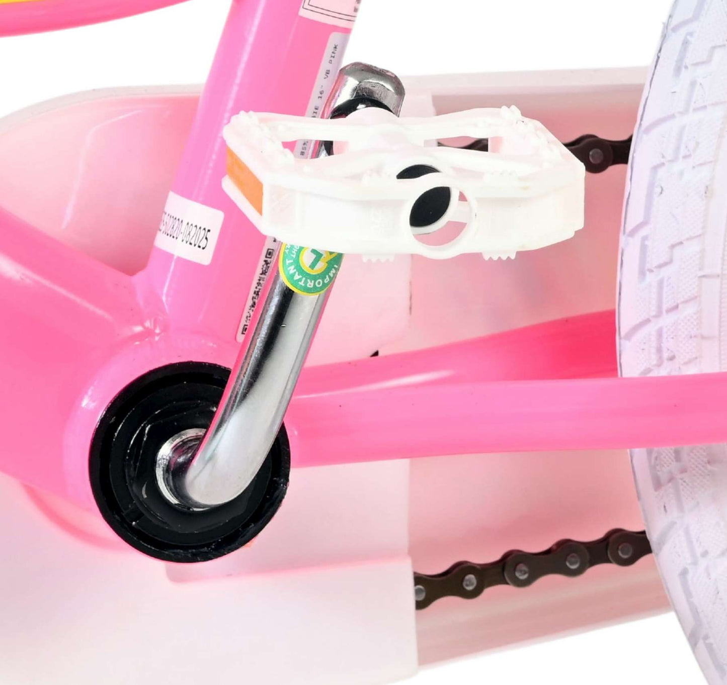 Barbie Kids' Barncykel 16 tum, dubbla handbromsar, Rosa - För barn 4-6 år