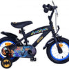 Batman Barncykel 12 tum, Svart - Lilla Cykelbutiken