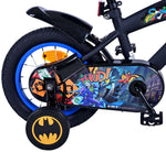 Batman Barncykel 12 tum, Svart - Lilla Cykelbutiken