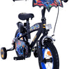 Batman Barncykel 12 tum, Svart - Lilla Cykelbutiken