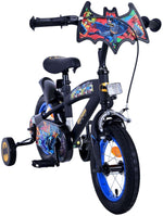 Batman Barncykel 12 tum, Svart - Lilla Cykelbutiken