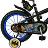 Batman Barncykel 14 tum, Svart - Lilla Cykelbutiken