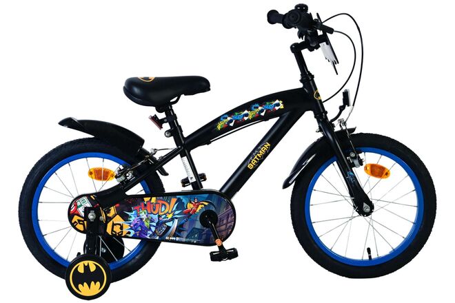 Batman Barncykel 16 tum, dubbla handbromsar, Svart - För barn 4-6 år