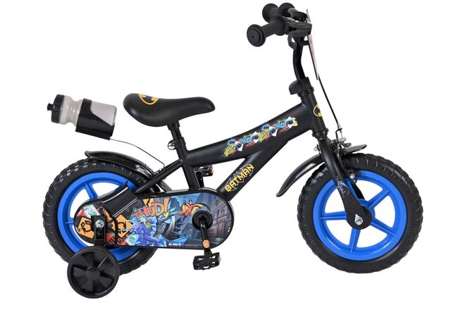 Batman Mag Wheels Barncykel 12 tum, Svart - För barn 3-4 år