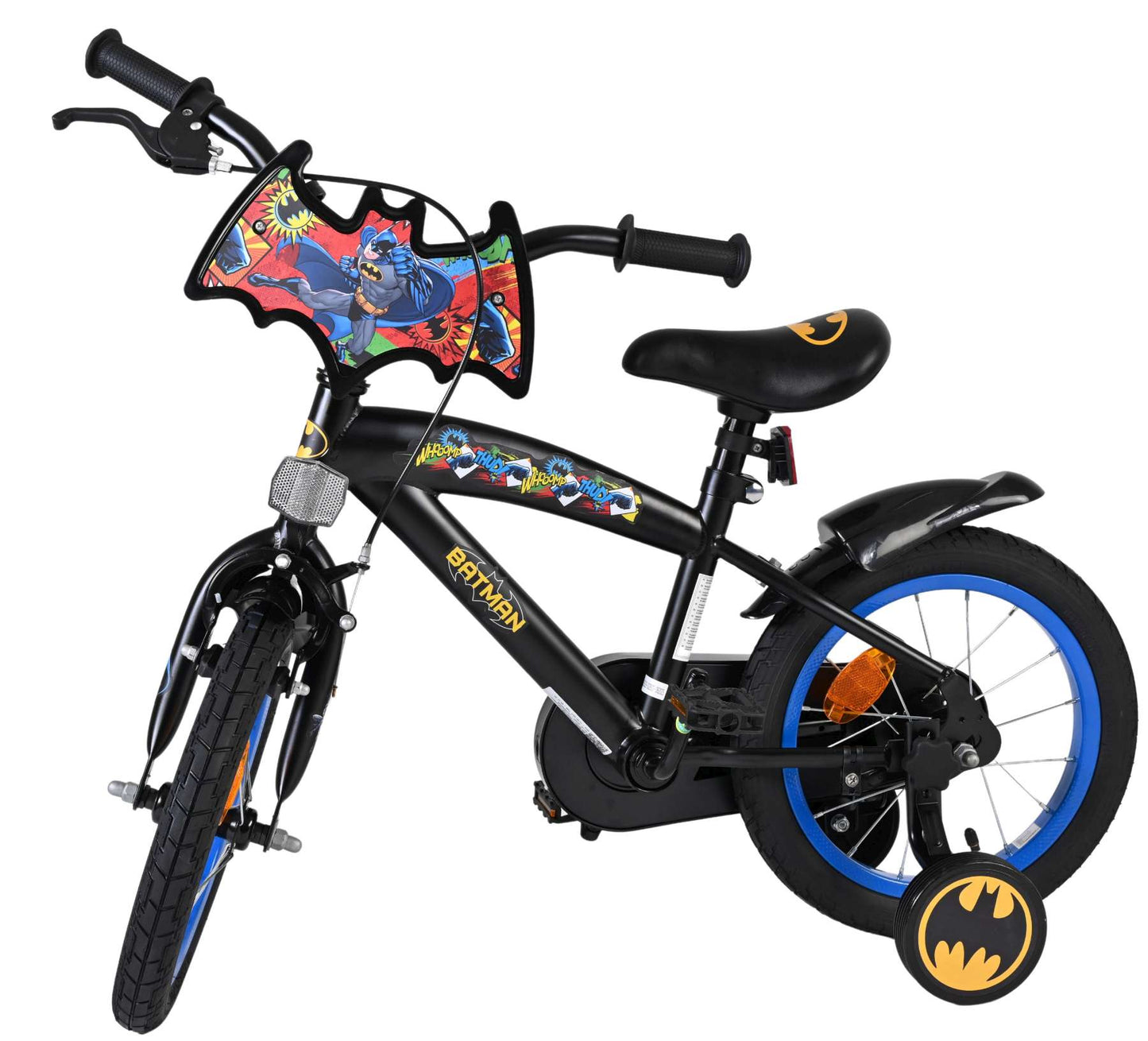 Batman Barncykel 14 tum, Svart - För barn 5-5 år
