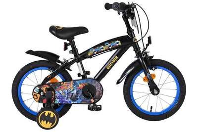 Batman Barncykel 14 tum, dubbla handbromsar, Svart - För barn 5-5 år
