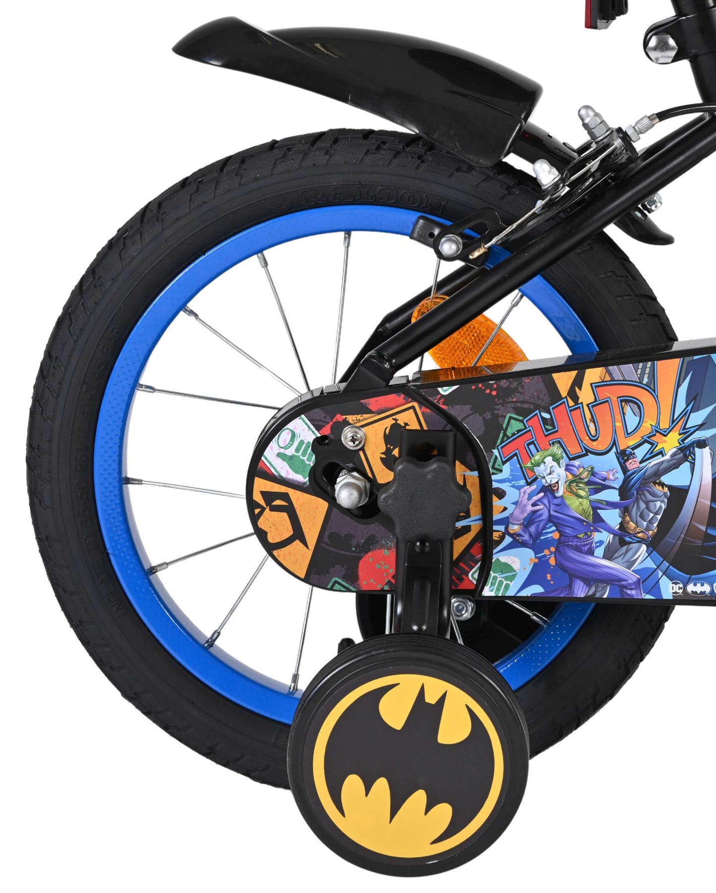 Batman Barncykel 14 tum, dubbla handbromsar, Svart - För barn 5-5 år