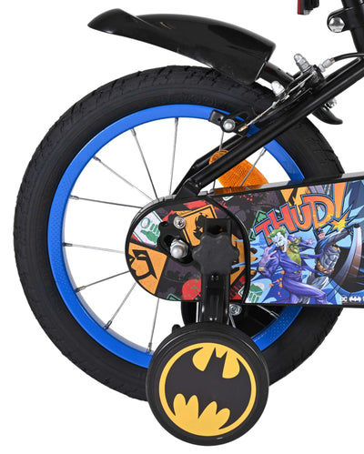 Batman Barncykel 14 tum, dubbla handbromsar, Svart - För barn 5-5 år