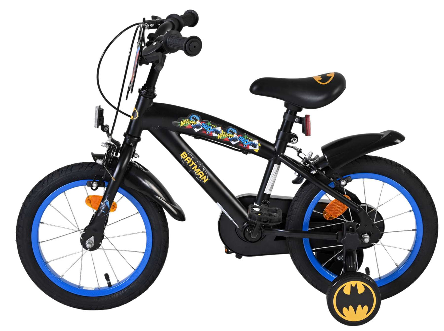 Batman Barncykel 14 tum, dubbla handbromsar, Svart - För barn 5-5 år
