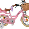 Volare Blossom 12 tum Rosa Barncykel med Korg & Dockhållare – Dubbel Handbroms, För barn 3-4 år