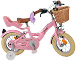 Volare Blossom Barncykel Två Handbromsar 12 tum, Rosa - Lilla Cykelbutiken