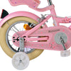 Volare Blossom 12 tum Rosa Barncykel med Korg & Dockhållare – Dubbel Handbroms, För barn 3-4 år