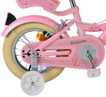 Volare Blossom Barncykel Två Handbromsar 12 tum, Rosa - Lilla Cykelbutiken