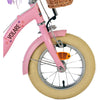 Volare Blossom 12 tum Rosa Barncykel med Korg & Dockhållare – Dubbel Handbroms, För barn 3-4 år