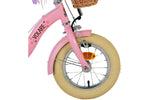 Volare Blossom 12 tum Rosa Barncykel med Korg & Dockhållare – Dubbel Handbroms, För barn 3-4 år