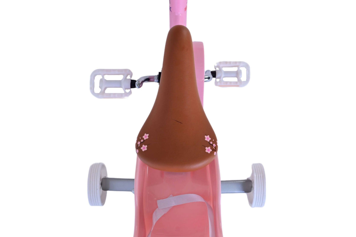 Volare Blossom 12-tums Barncykel – Rosa med Korg och Dockhållare, För barn 3-4 år