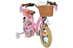 Volare Blossom 12 tum Rosa Barncykel med Korg & Dockhållare – Dubbel Handbroms, För barn 3-4 år