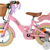 Volare Blossom 12 tum Rosa Barncykel med Korg & Dockhållare – Dubbel Handbroms, För barn 3-4 år
