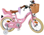 Volare Blossom Barncykel Två Handbromsar 14 tum, Rosa - Lilla Cykelbutiken