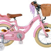 Volare Blossom Barncykel Två Handbromsar 14 tum, Rosa - Lilla Cykelbutiken