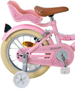 Volare Blossom Barncykel Två Handbromsar 14 tum, Rosa - Lilla Cykelbutiken