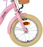 Volare Blossom Barncykel Två Handbromsar 14 tum, Rosa - Lilla Cykelbutiken