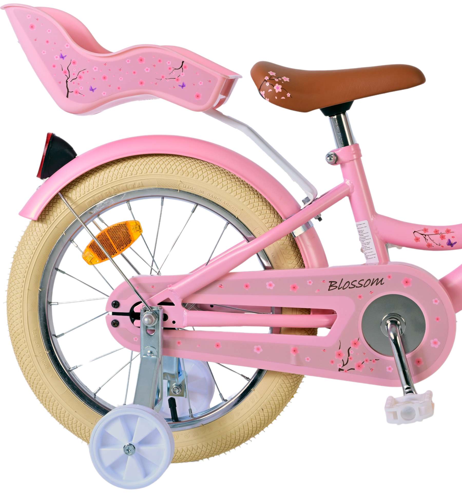 Volare Blossom Barncykel 16 tum, Rosa - Lilla Cykelbutiken