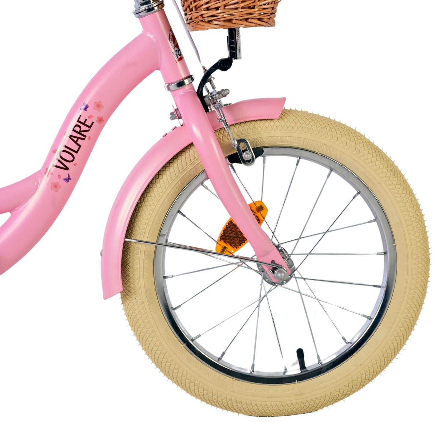 Volare Blossom Barncykel 16 tum, Rosa - Lilla Cykelbutiken