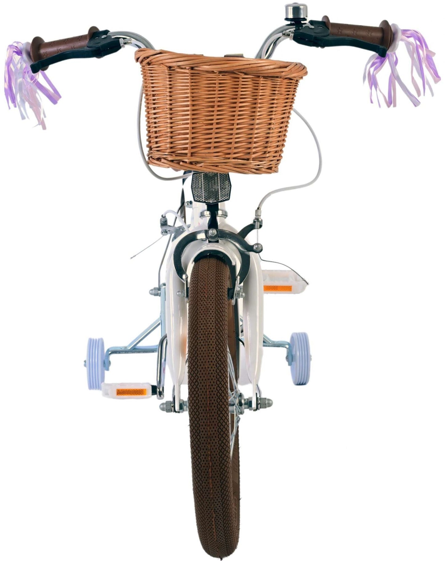 Volare Blossom Barncykel Två Handbromsar 16 tum, Vit - Lilla Cykelbutiken