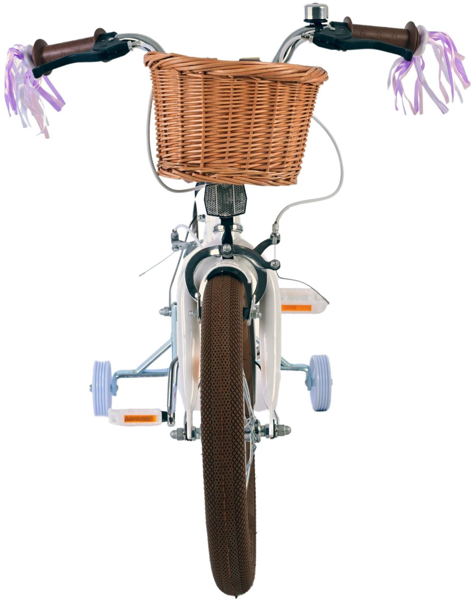 Volare Blossom Barncykel Två Handbromsar 16 tum, Vit - Lilla Cykelbutiken