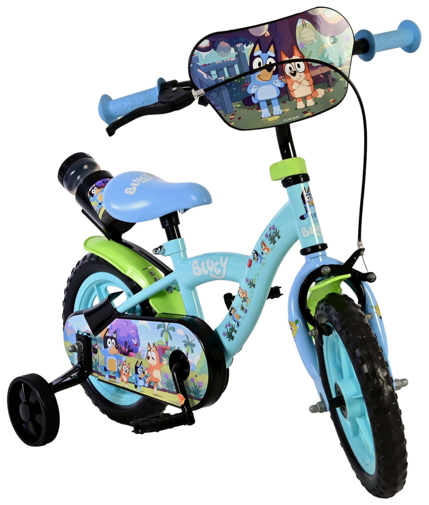 Bluey Barncykel 12 tum, Ljusblå - För barn 3-4 år