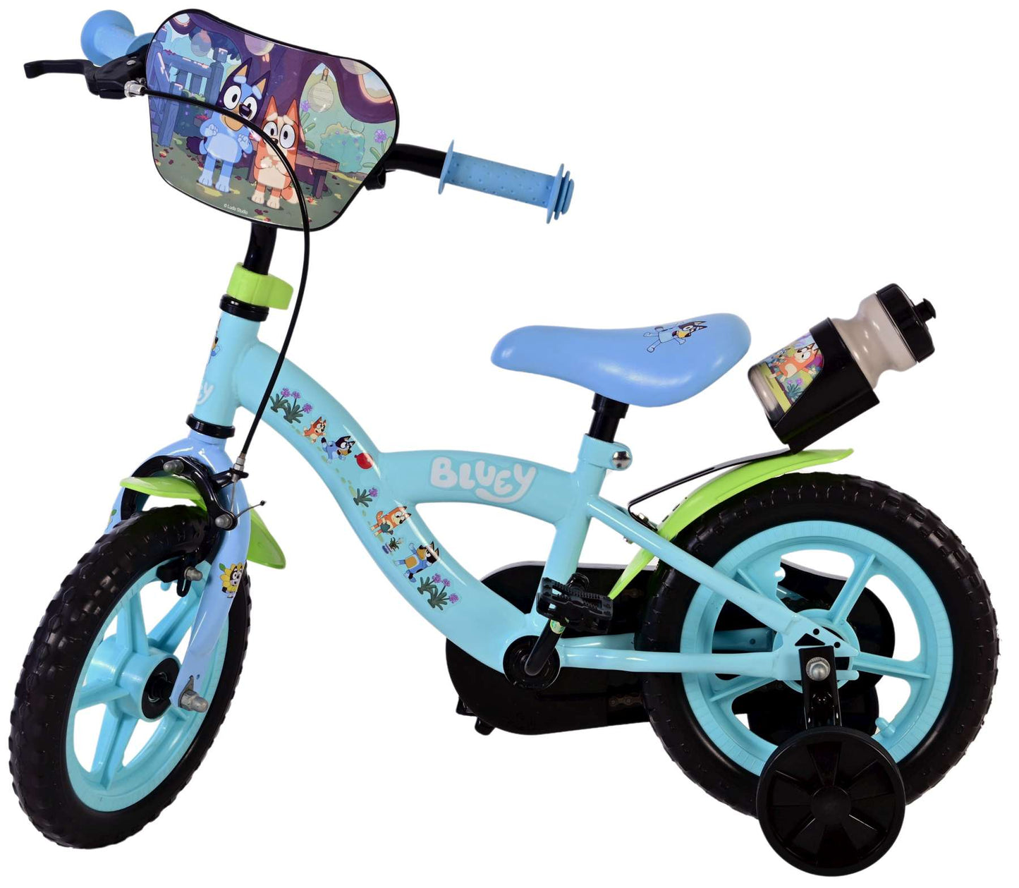 Bluey Barncykel 12 tum, Ljusblå - För barn 3-4 år